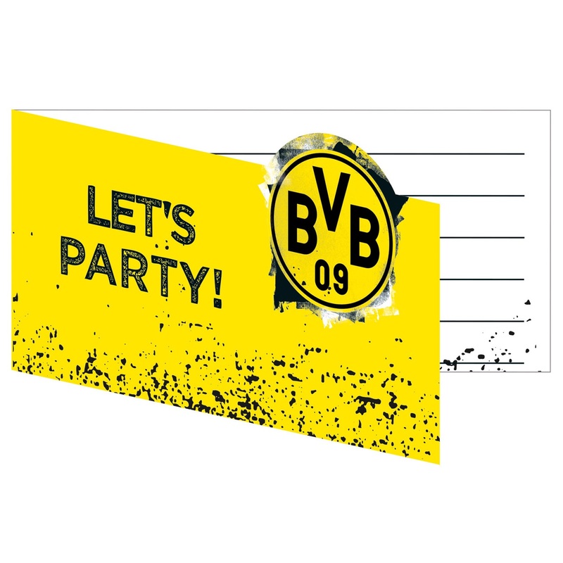 8 BVB Dortmund invitation cards