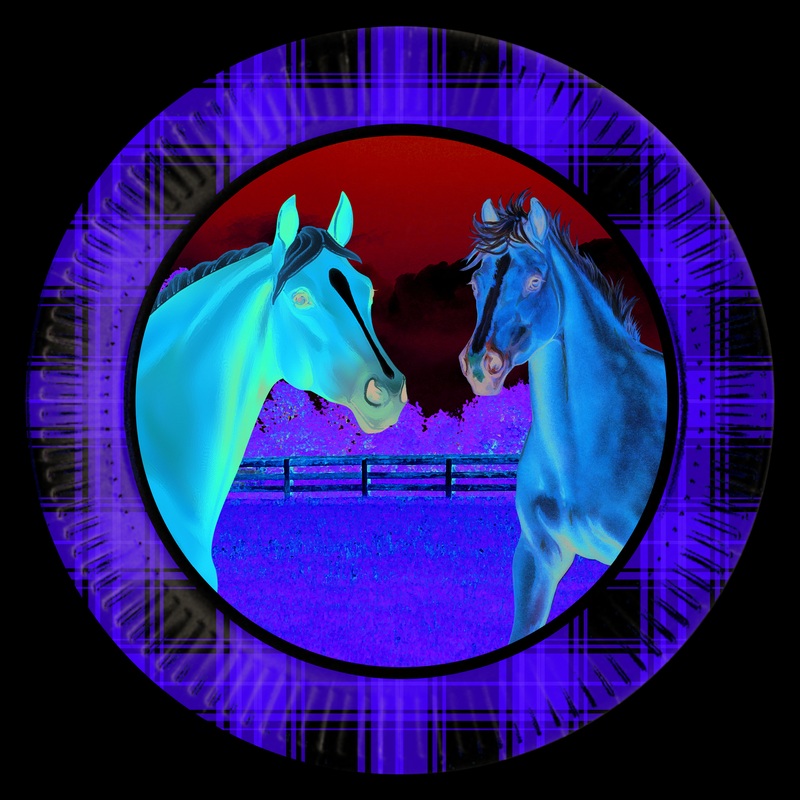 8 Horse Life paper plates 23cm