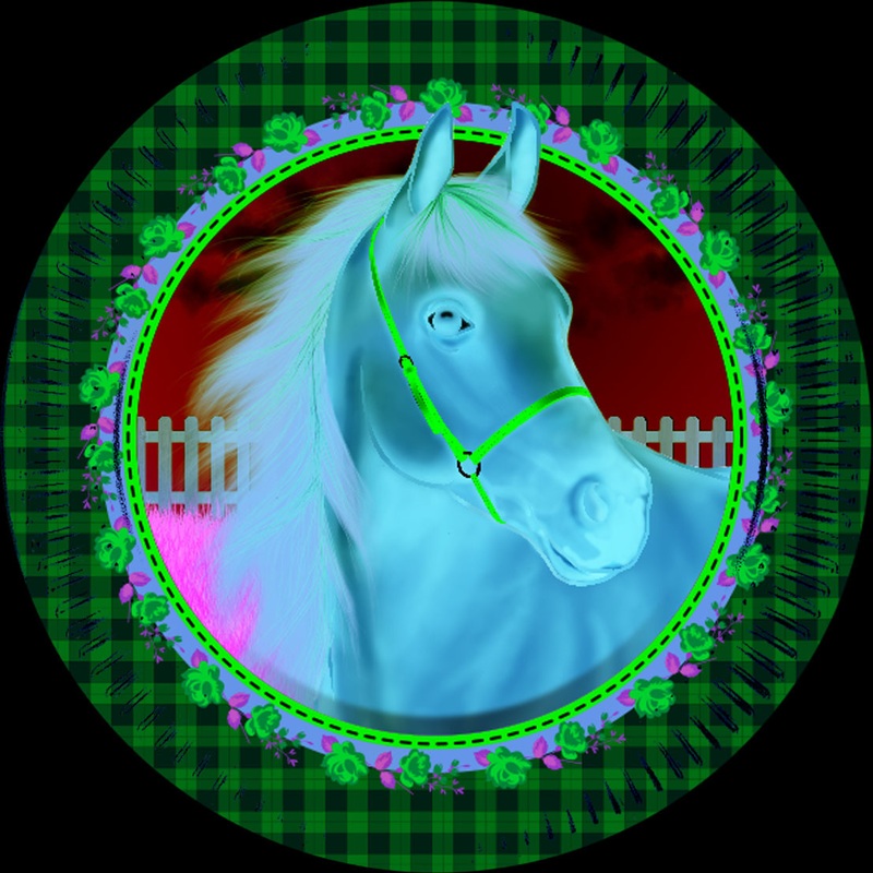 8 horse whisper paper plates 20cm