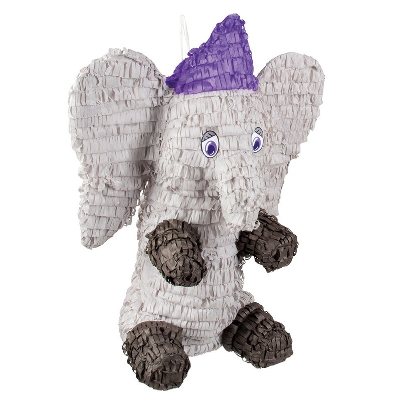 Elephant Pinata Gray 52 x 43cm