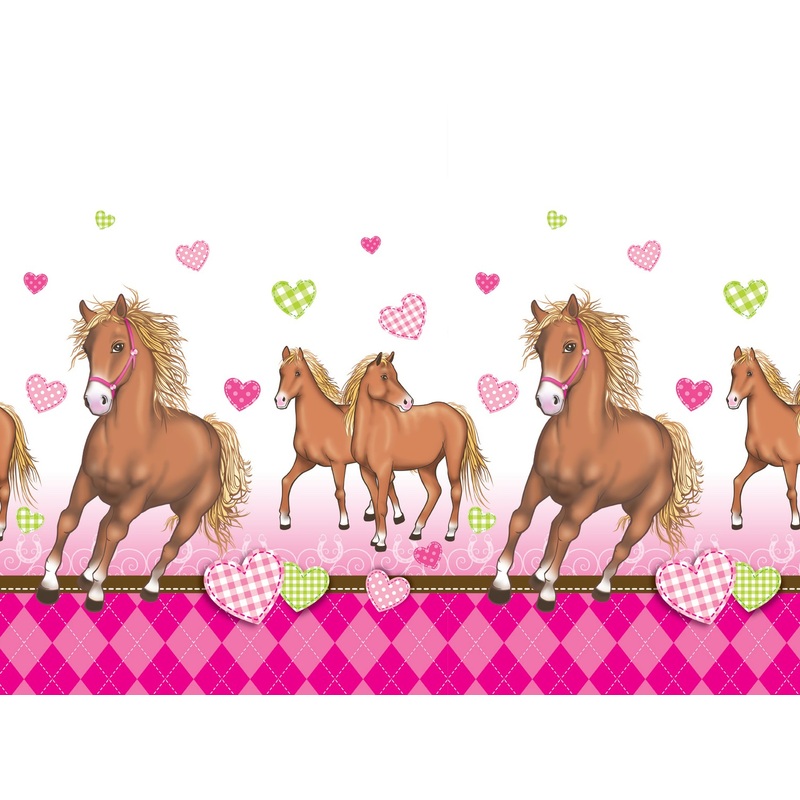 Horse love tablecloth 1.8 x 1.2m