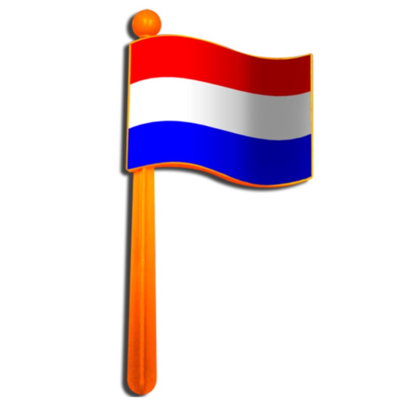 Netherlands rattle flag