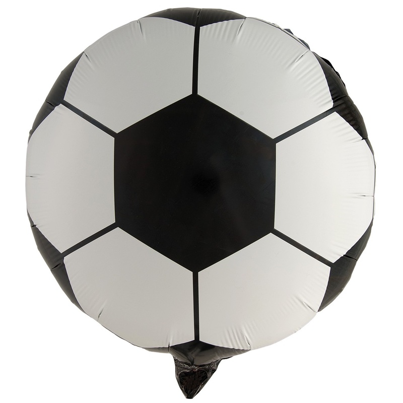 Round football star foil balloon 45cm