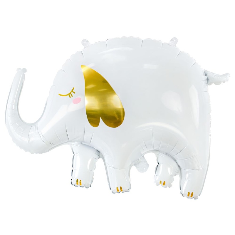 White elephant foil balloon 66cm