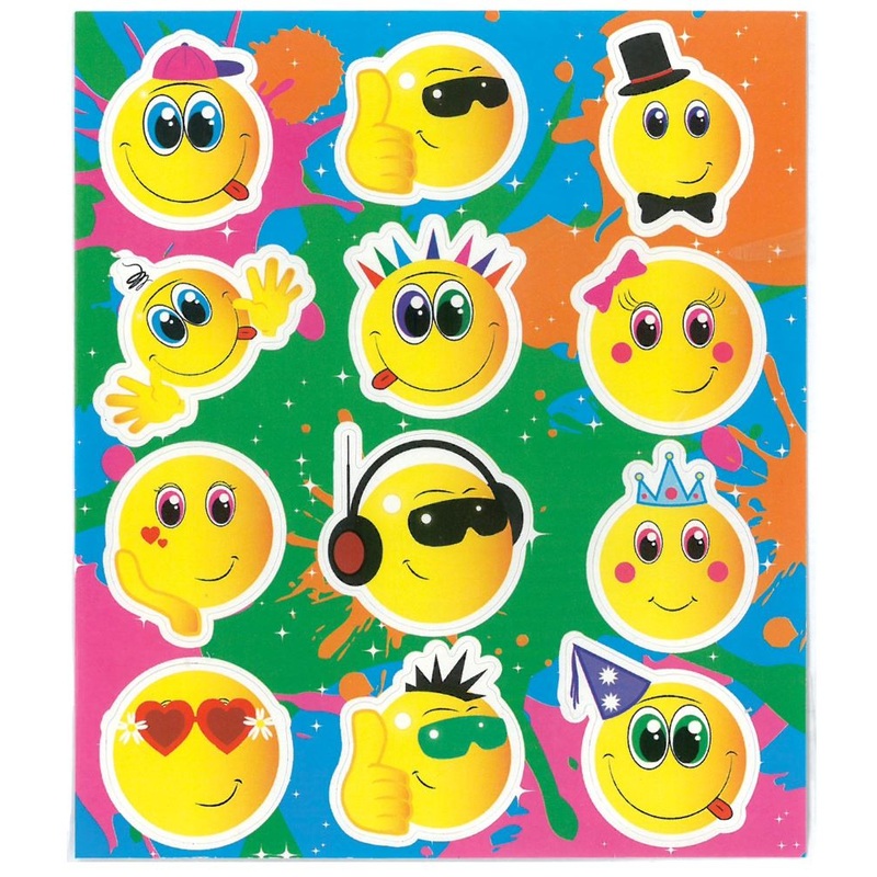12 Cute Faces Stickers