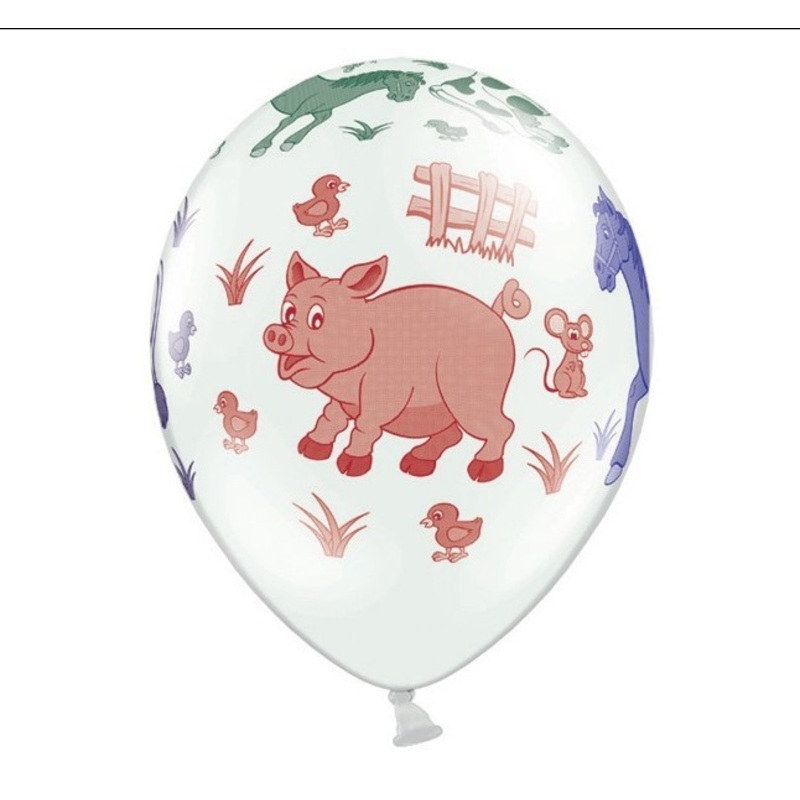 50 balloons farm mix 30cm