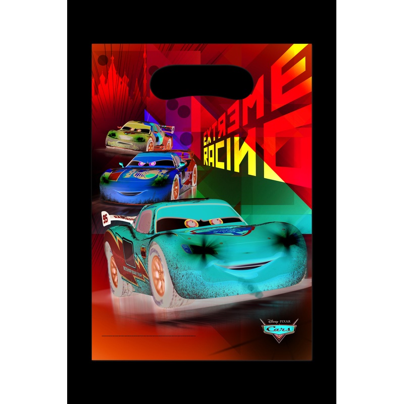 6 Cars Ice Racer gift bags 16 x 23cm