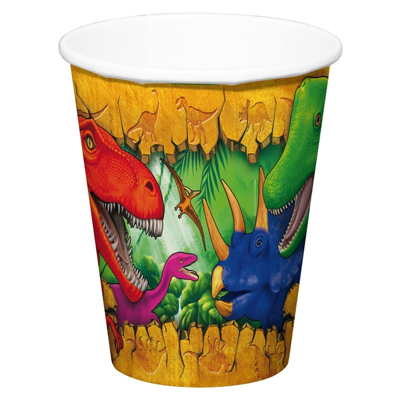 6 paper cups Dino Adventure 200ml