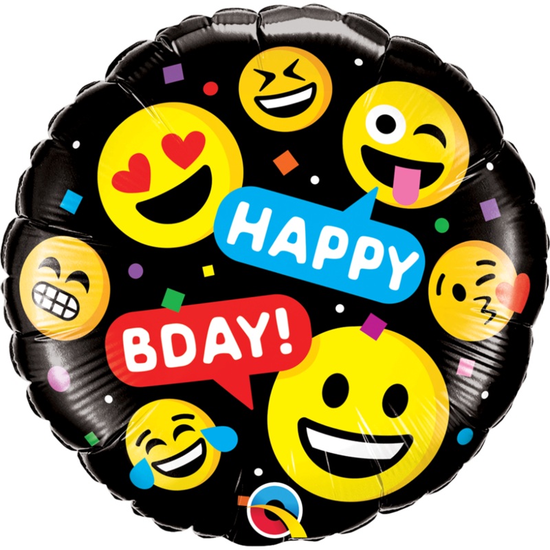 BDay Smile foil balloon 46cm