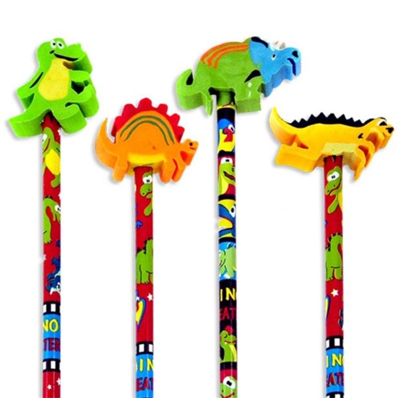 Dinosaur pencil with eraser