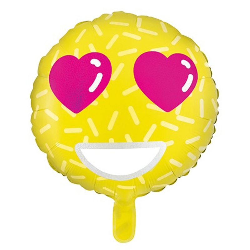 Emoji foil balloon Love 45cm