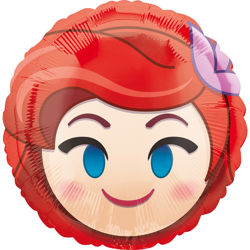 Emoji foil balloon Princess Arielle