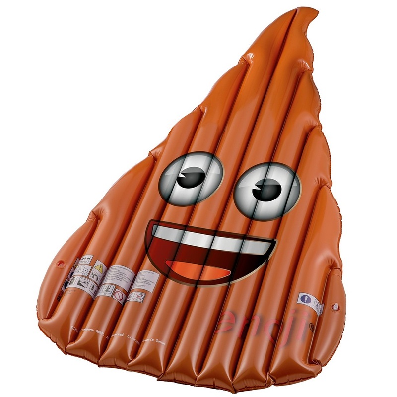 Emoji shit pile air mattress 1.35 x 1.75 m