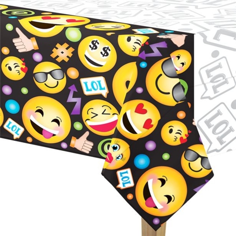 Emoji tablecloth 1.4 x 2.4m