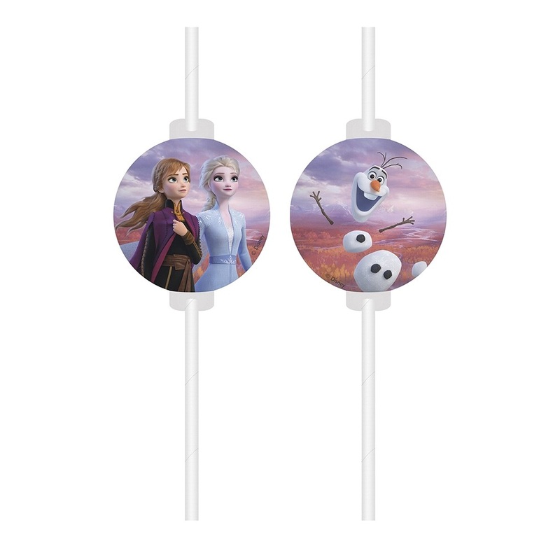 Frozen 2 drinking straws 4 pieces