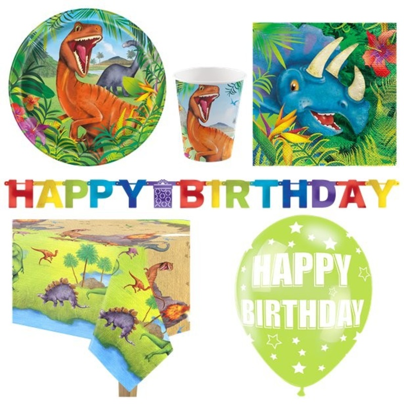 Premium dinosaur adventure party package