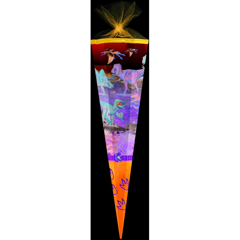 School cone with dinosaurs 85cm