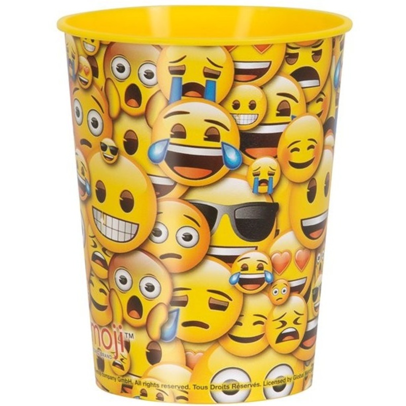 Smiley Faces plastic cup 455ml