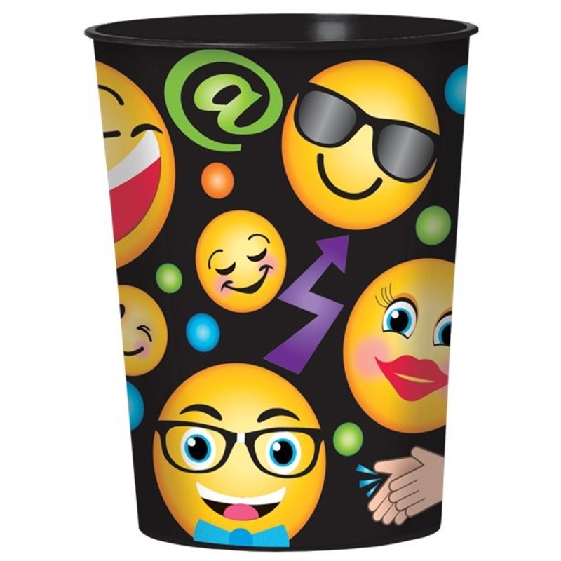 Smiley plastic cup 455ml