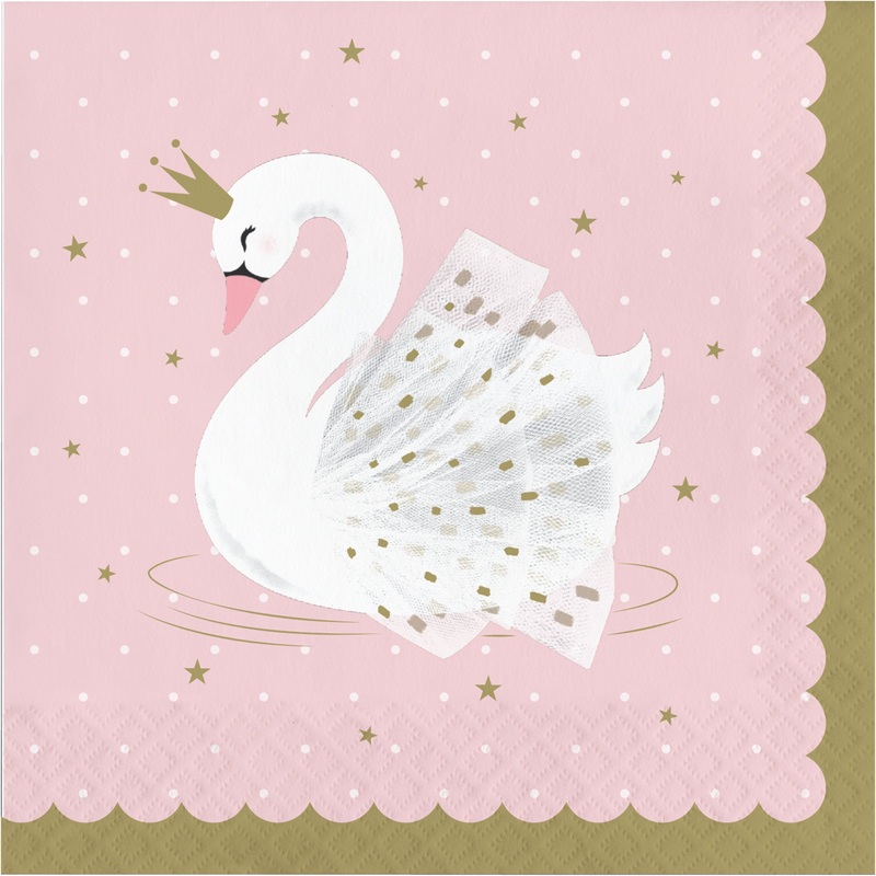 16 Royal Swan napkins 33cm