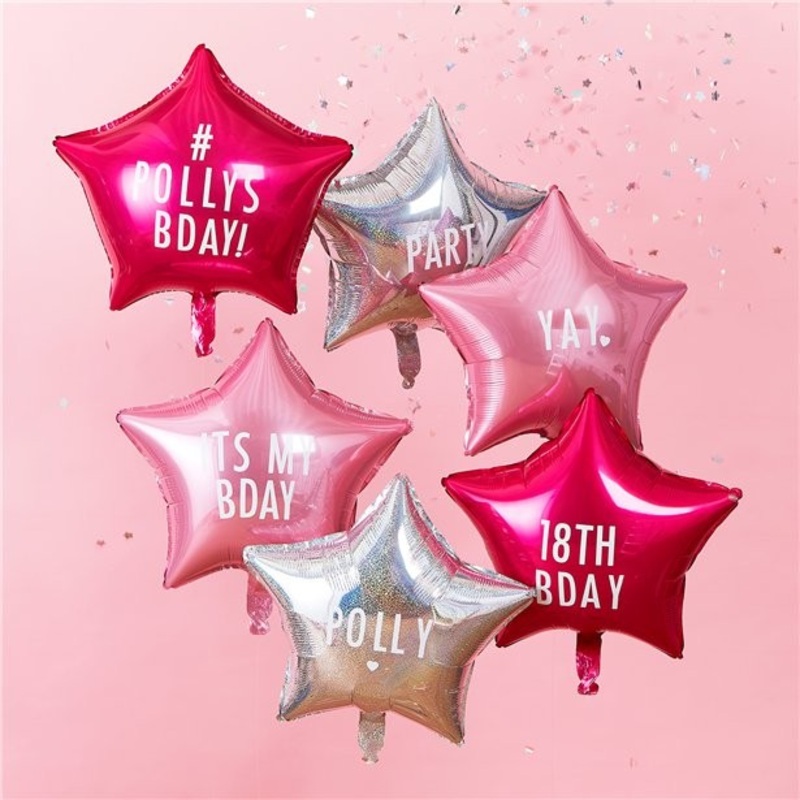 18th Birthday stars balloon bouquet 46cm