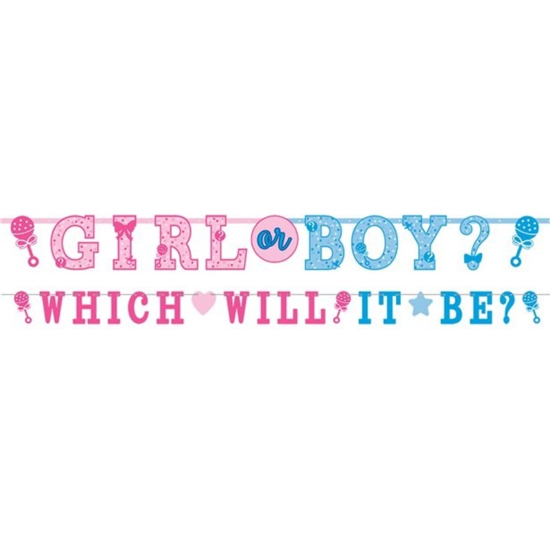 2 baby shower garlands boy or girl