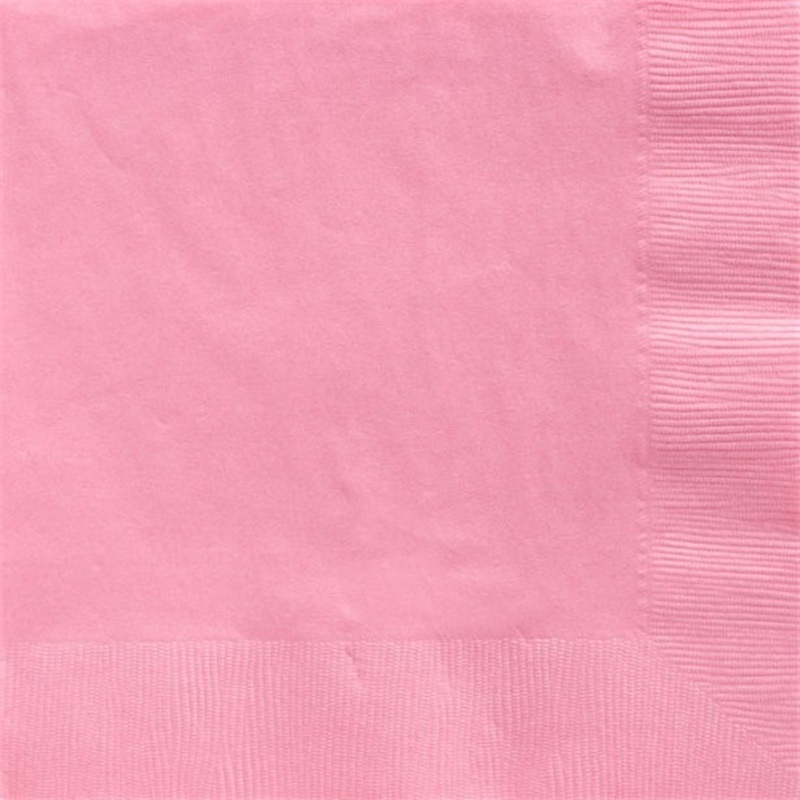 50 paper napkins light pink 40cm