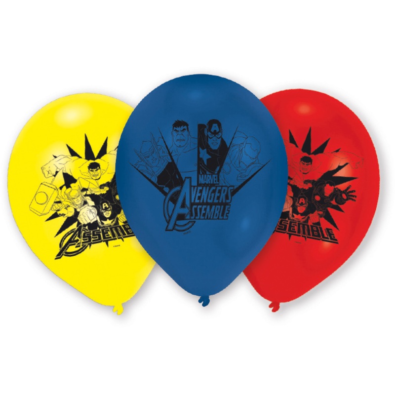 6 Avengers Assemble balloons 23 cm