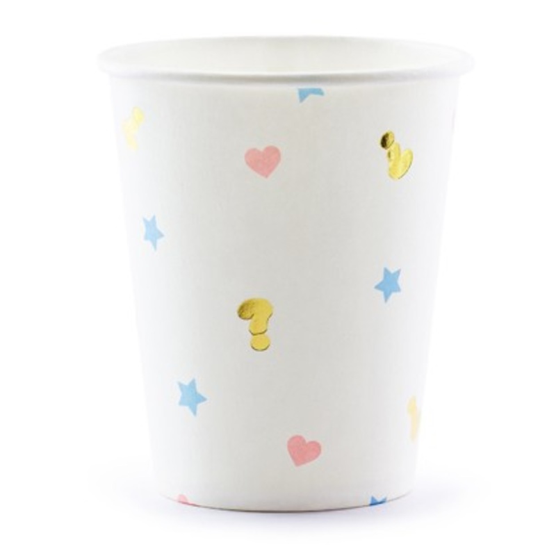 6 Boy or Girl paper cups 200ml