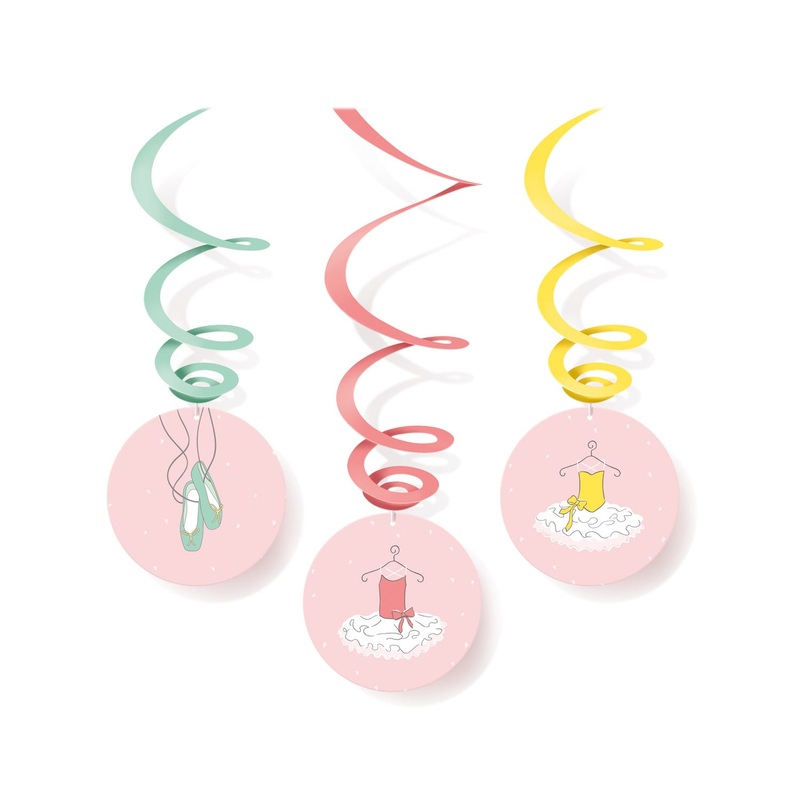 6 Little Ballerina Spiral Hangers