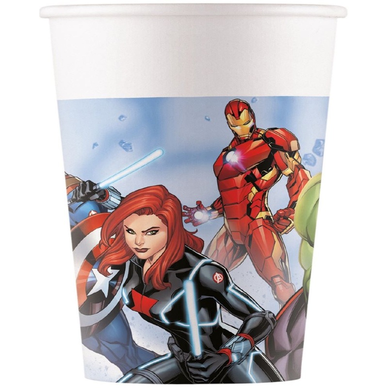 8 paper cups Avengers Heroes 200ml