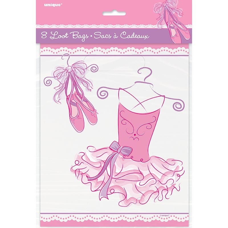 8 Prima Ballerina Leonie gift bags 23 x 18cm