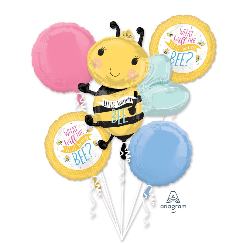 Baby bees foil balloon set