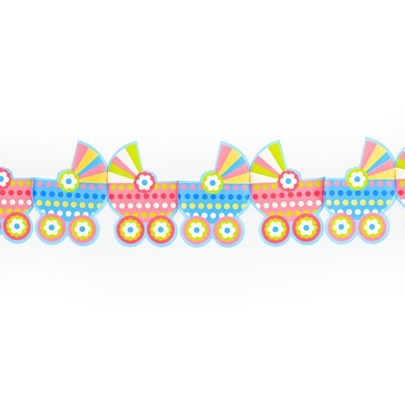 Colorful baby stroller garland 3m