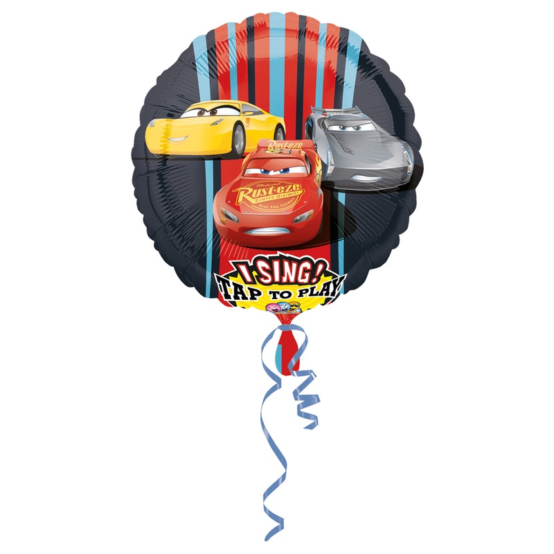 Foil balloon Cars 3 with sound