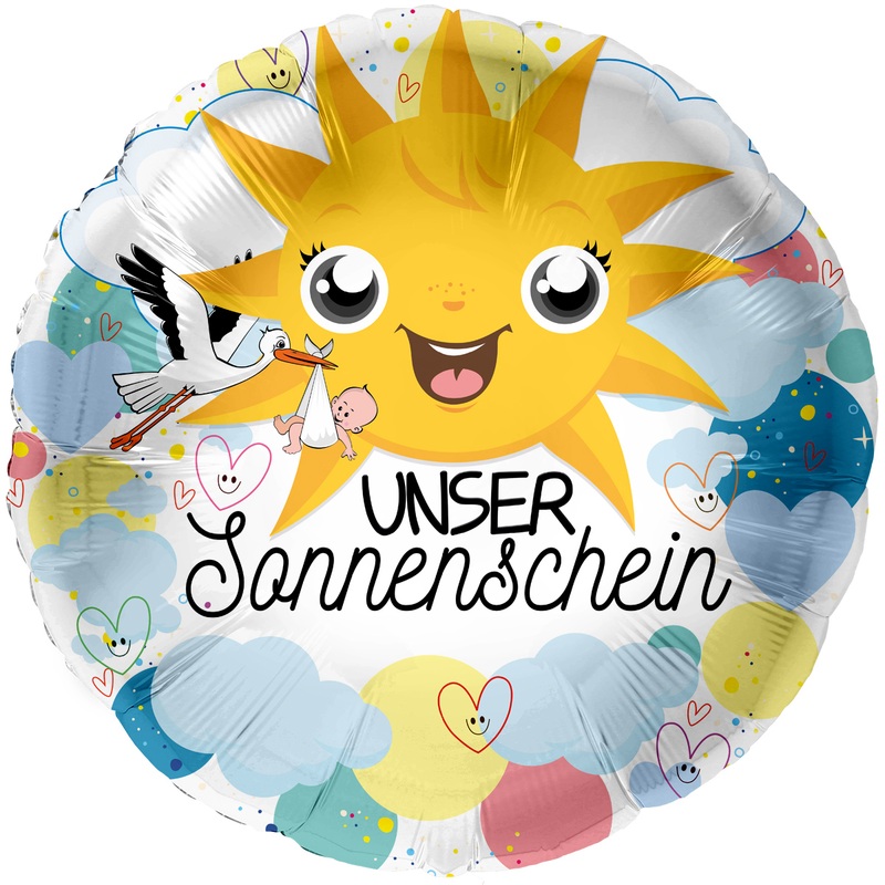 Foil balloon our sunshine 45cm
