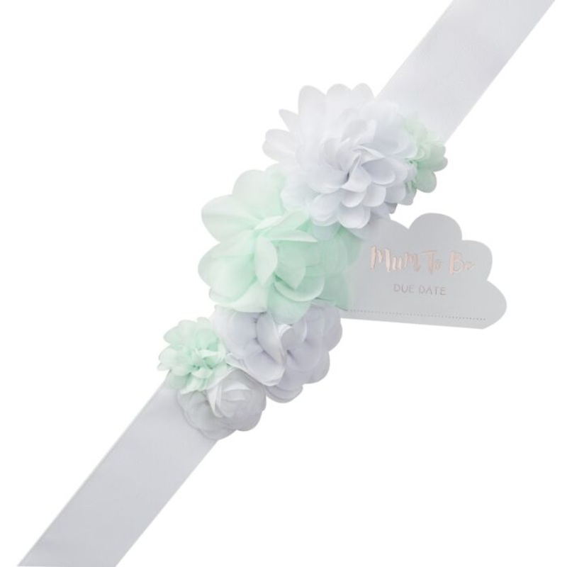 Hello world flower sash Mummy