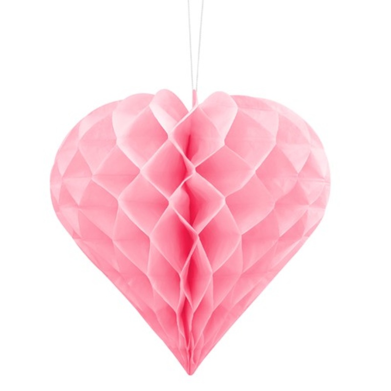 Herzilein honeycomb ball light pink 20cm