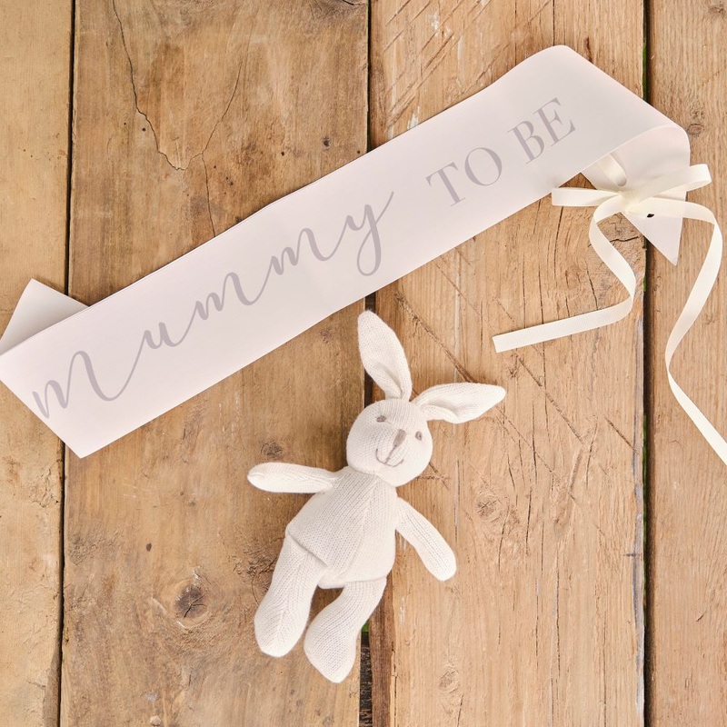 Natural Baby Mummy to be sash