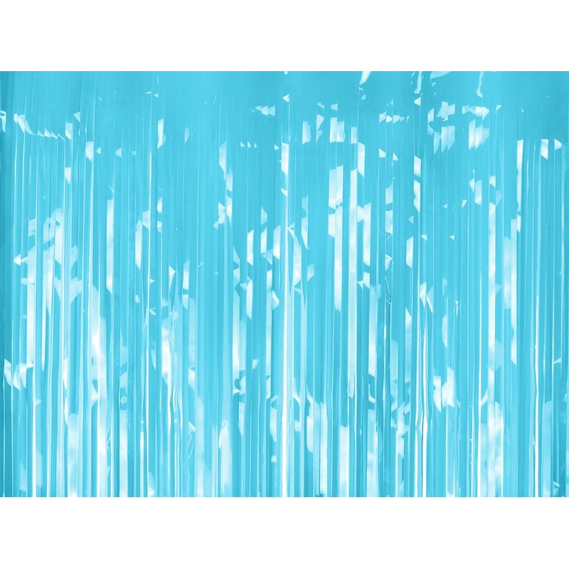 Sky blue party curtain 2x1m