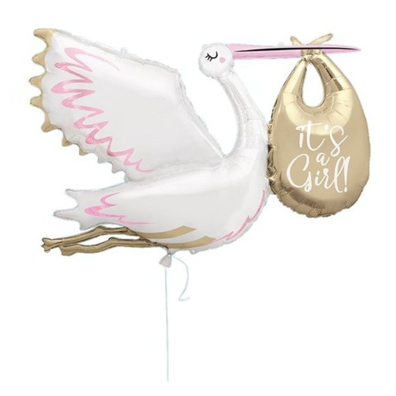Storch Foil Balloon Its a Girl 1.57m