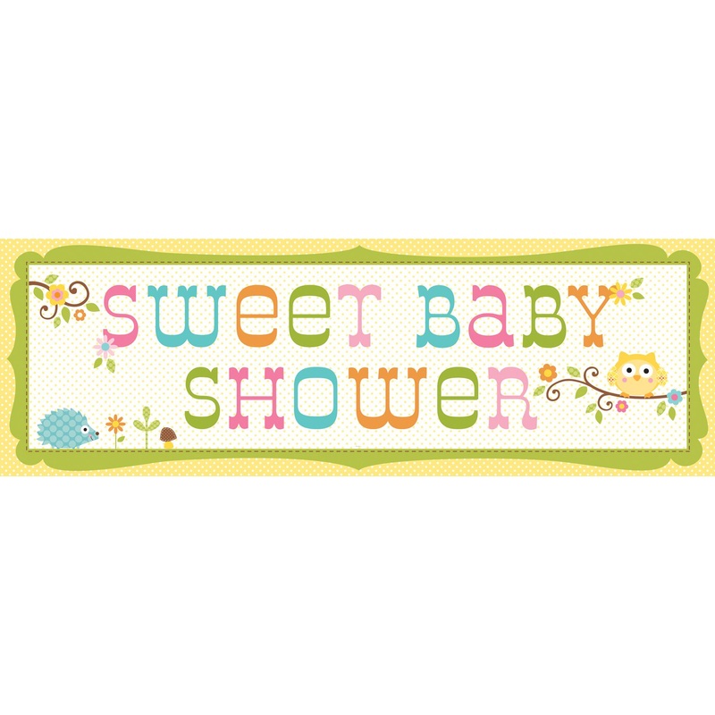 Woodland Baby Shower Banner 1.52mx 50cm