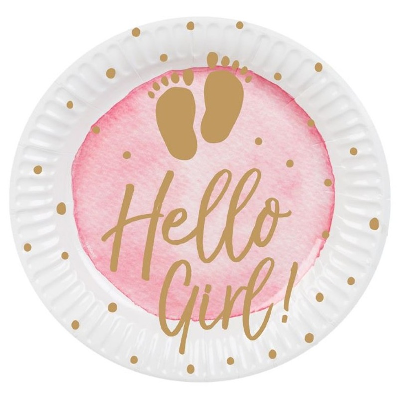 10 Cute Little Girl paper plates 23cm