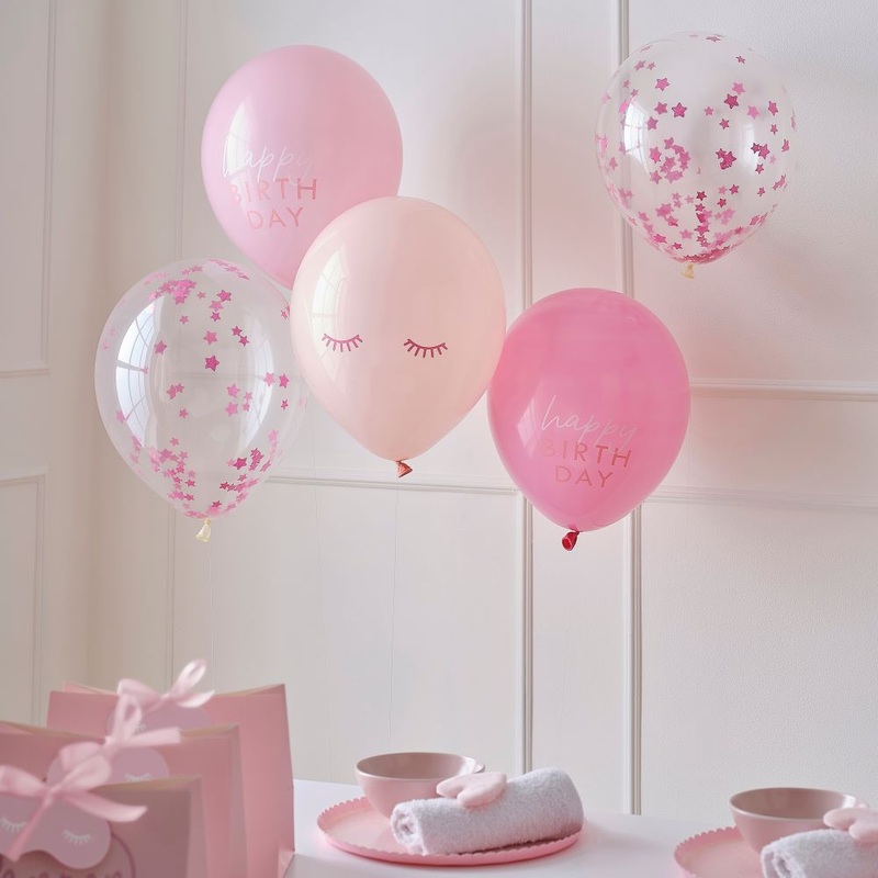 5 Pinky Winky balloons