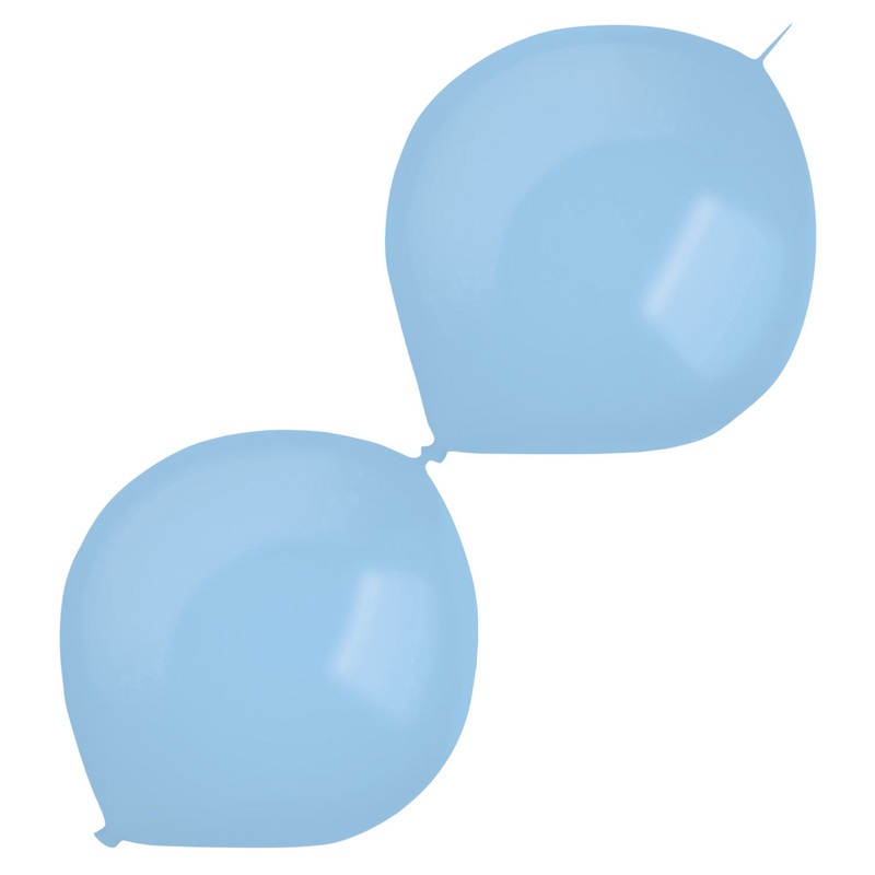 50 garland balloons baby blue 30cm