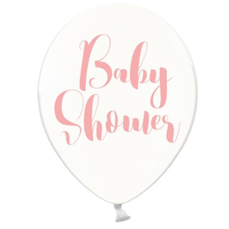 50 latex balloons baby shower 30cm