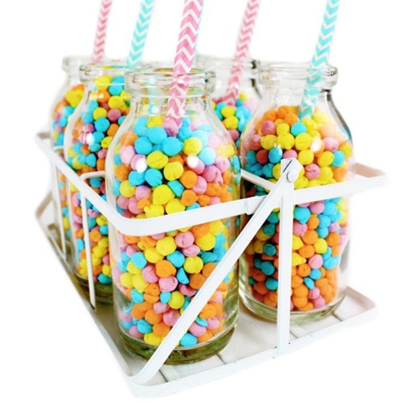 6 milk bottles in a box 10cm