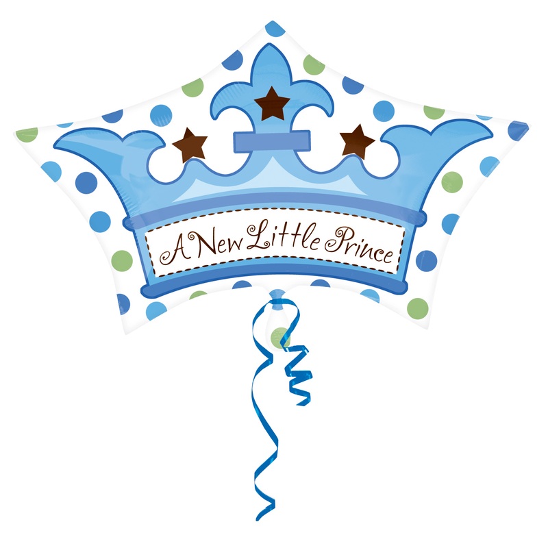 A new little prince crown balloon