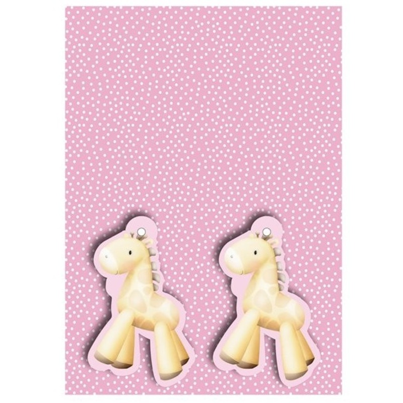 Baby giraffes wrapping paper & tags