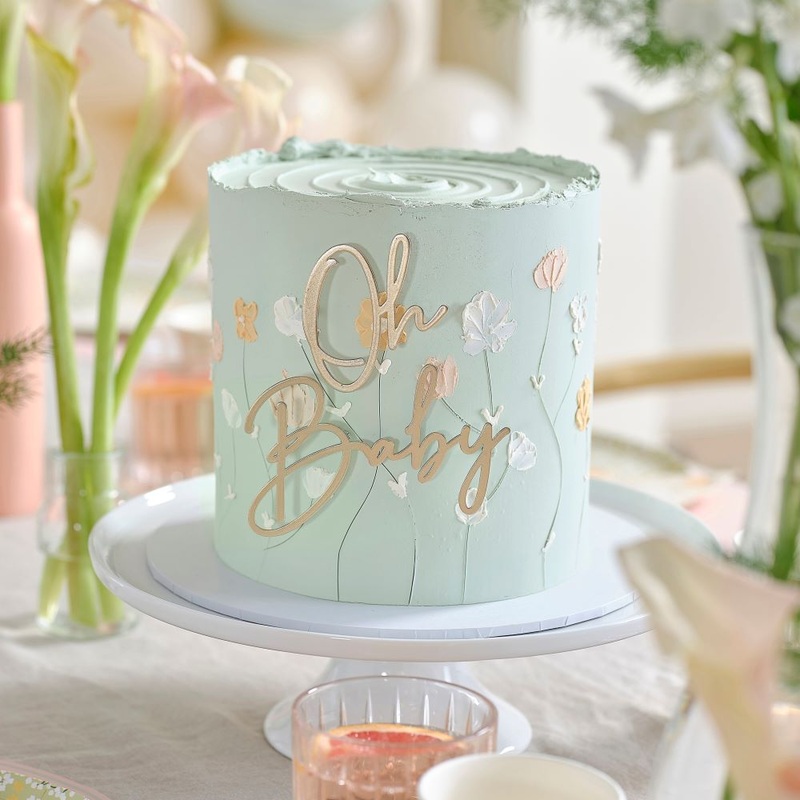 Blooming life cake decoration